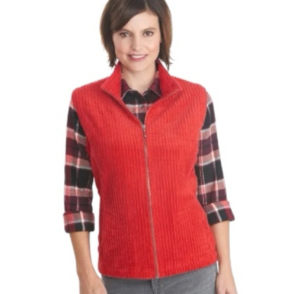 WOOLRICH | Women’s Corduroy Kinsdale Ribbed 100% Cotton Vest Size L